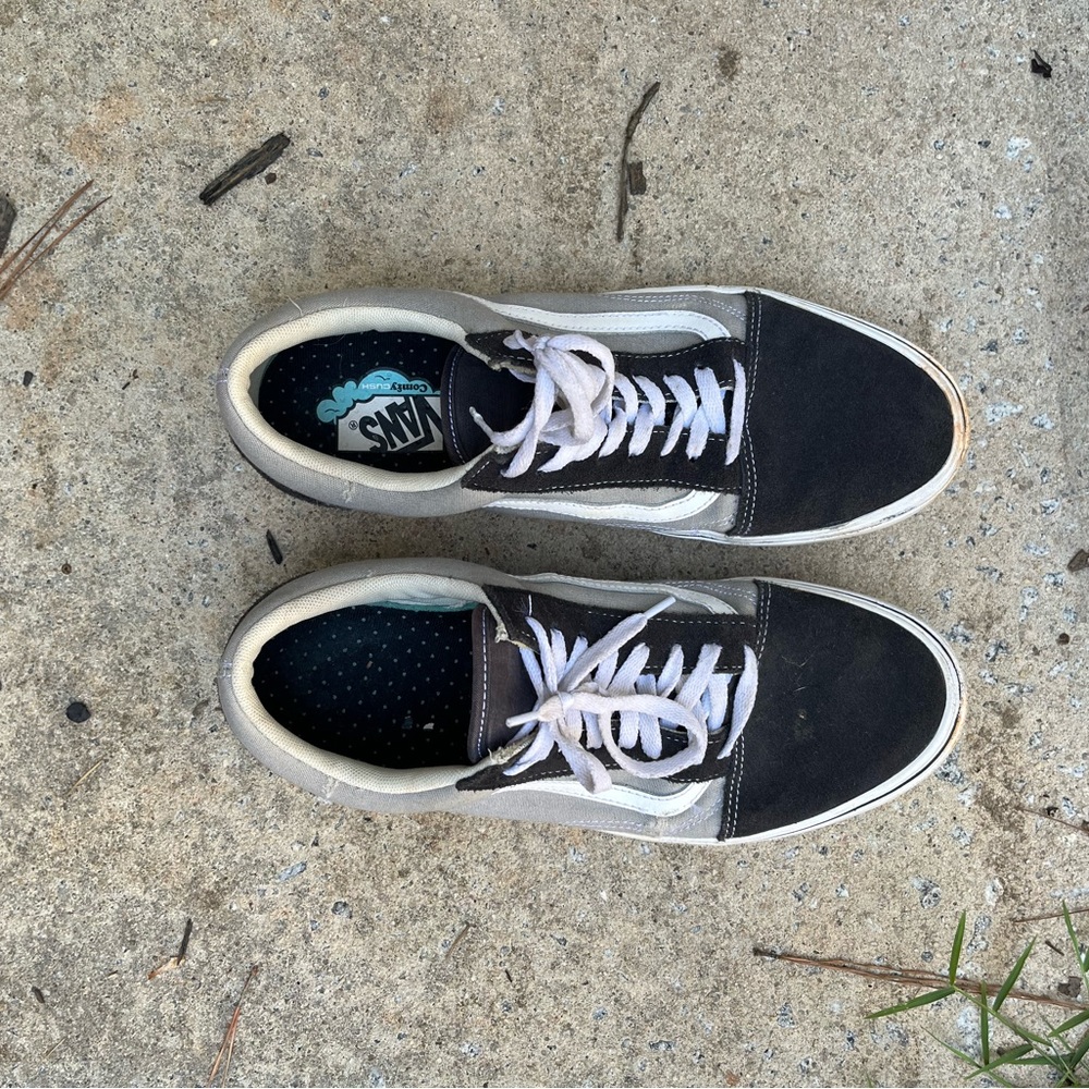 Black&Gray Vans Shoes Size:12